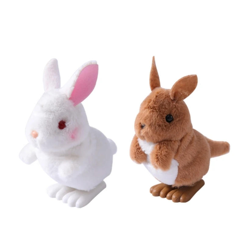 Jumping Rabbit Toy Wind Up Toy For Kids Bunny Wind Up Toy Plush Rabbit Toy Wind Up Toy Educational Crawling Toy