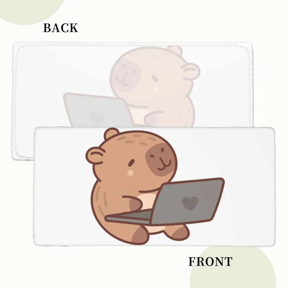 Capybara Custom Rectangular Tablecloth Oilproof Table Cover for Festival Party Decorations Table Cloth