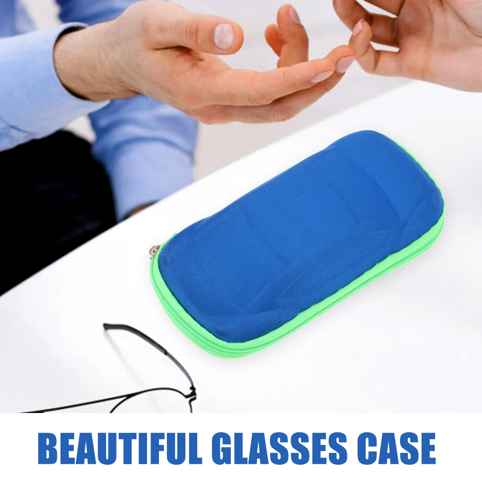 

2Pcs Eva Kids Glasses Case Car Style Cover with Zipper Compact Design for Child Eyewear Protection Eva Glasses Case