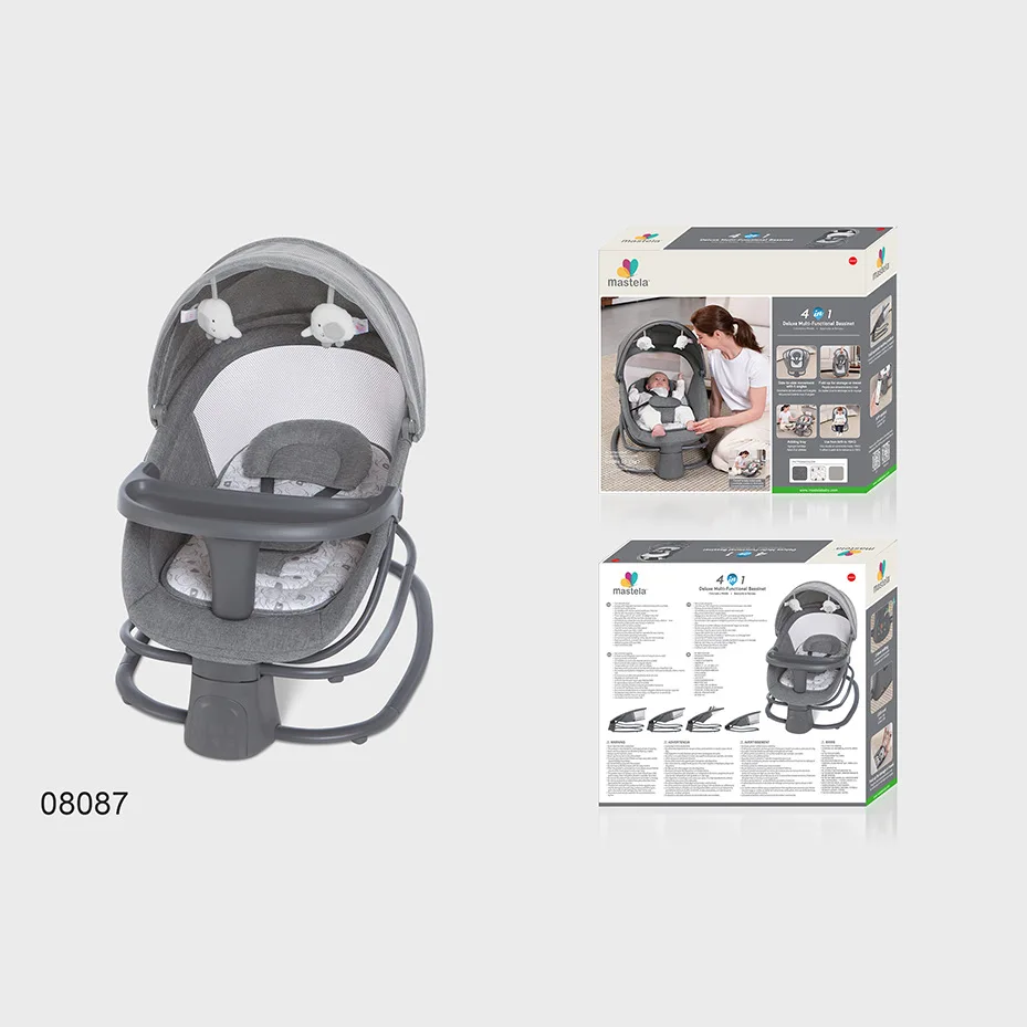 Immagine 3: Sedia a dondolo per bambini Lettino elettrico moderno e semplice per dormire Poltrona lounge lenitiva