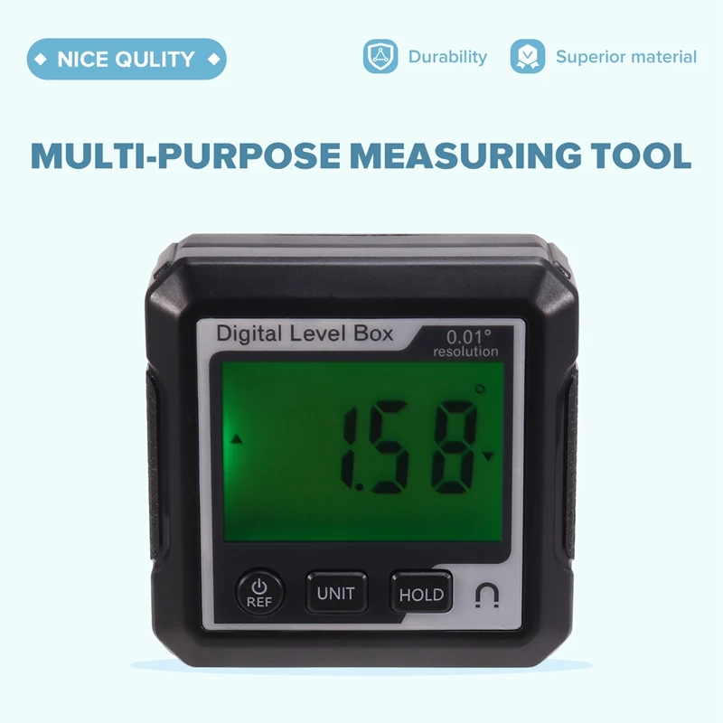 BAAG-Цифровой электронный уровень, цифровой угол 90° ° Магнитный инклинометр Транспортир Прецизионный инклинометр для измерения уровня