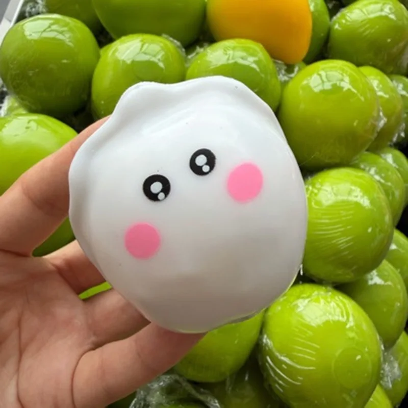 Handmade Oyster  Crunchy Sound Squeeze Toy Round Blocks Filled ASMR Anti Stress Release Hand Relax Gift Toy for Adults