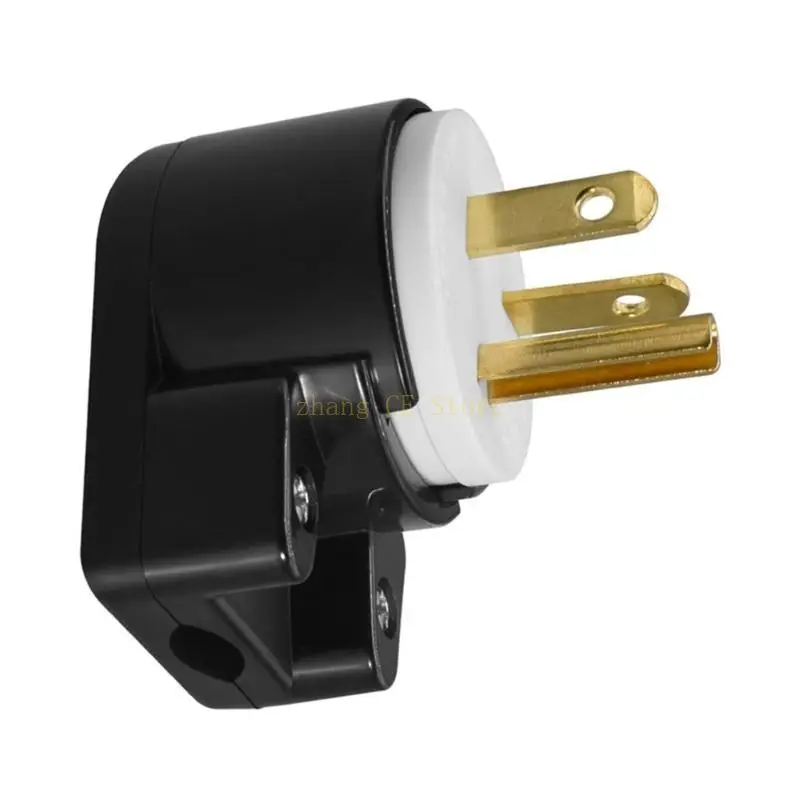 M5TD NEMA 5 20p Plug 20a 125v 90 درجة يدورات الموصلات 20A 125V T Blade لمشاريع الأسلاك الكهربائية #3