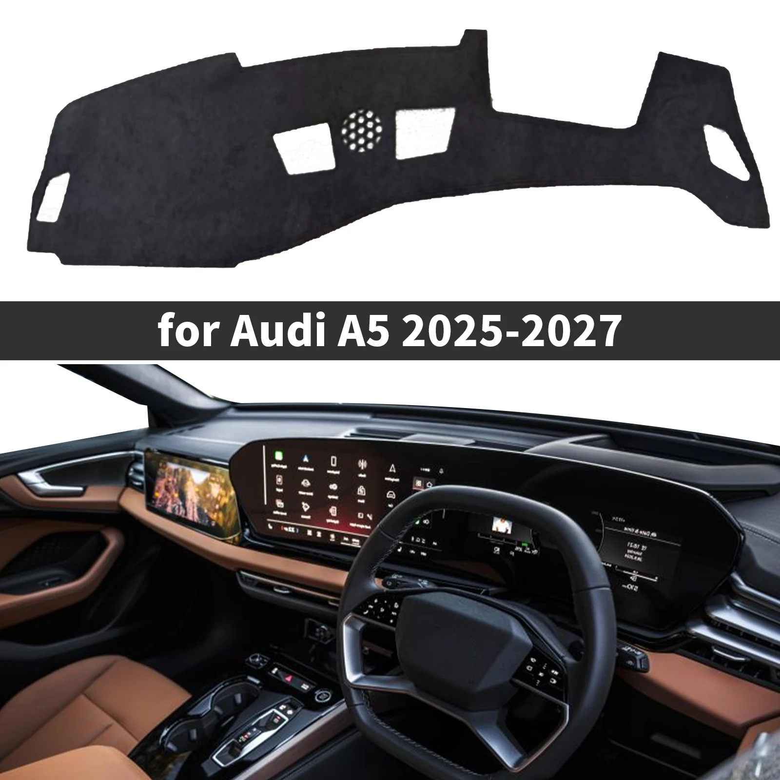 

Подходит для Audi A5 S5 RS5 2025 2026 2027 Avant, аксессуары, защитный ковер, автомобильный коврик для приборной панели, накладка на приборную панель, солнцезащитный козырек