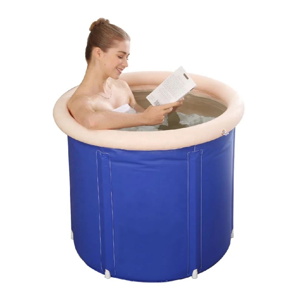 Portable Thick SPA Storable Japanese Soaking Bathtub With Stand