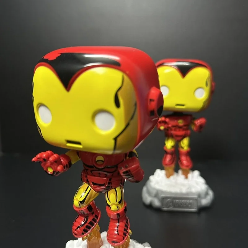 Аутентичная кукла Funkopop с большой головой ручной работы Marvel Iron Man, украшение для рабочего стола, подарок для фанатов аниме, милая аниме-фигурка