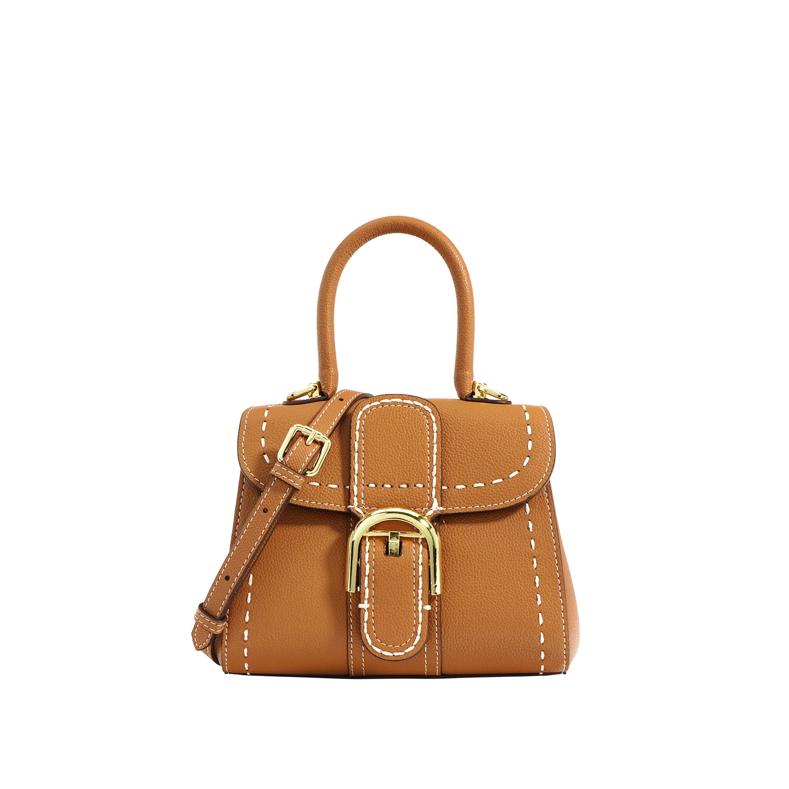 Luxury designer handbag, genuine leather saddle bag, cowhide portable one shoulder crossbody bags for women purses and handbags