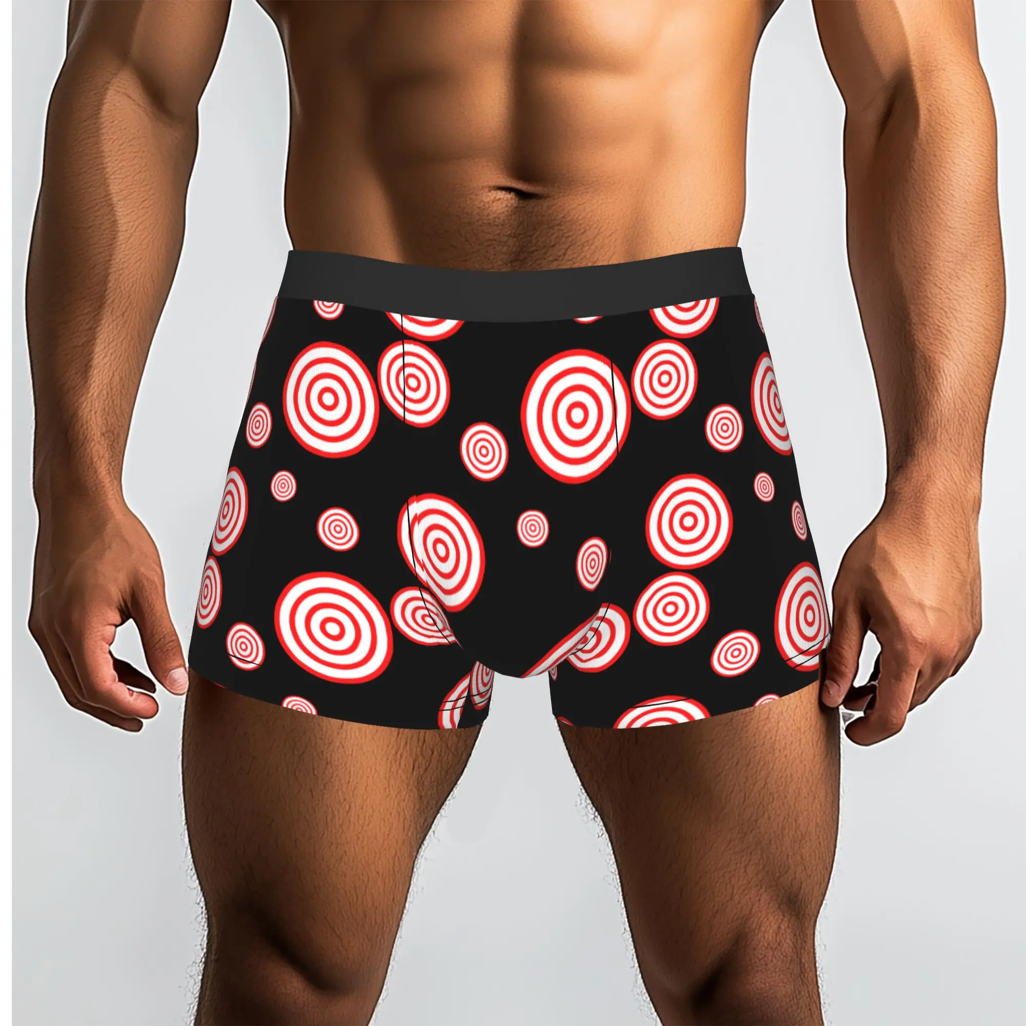 Custom Red Target Archery Design Boxers Shorts Men Archer Briefs Underwear Cool Underpants