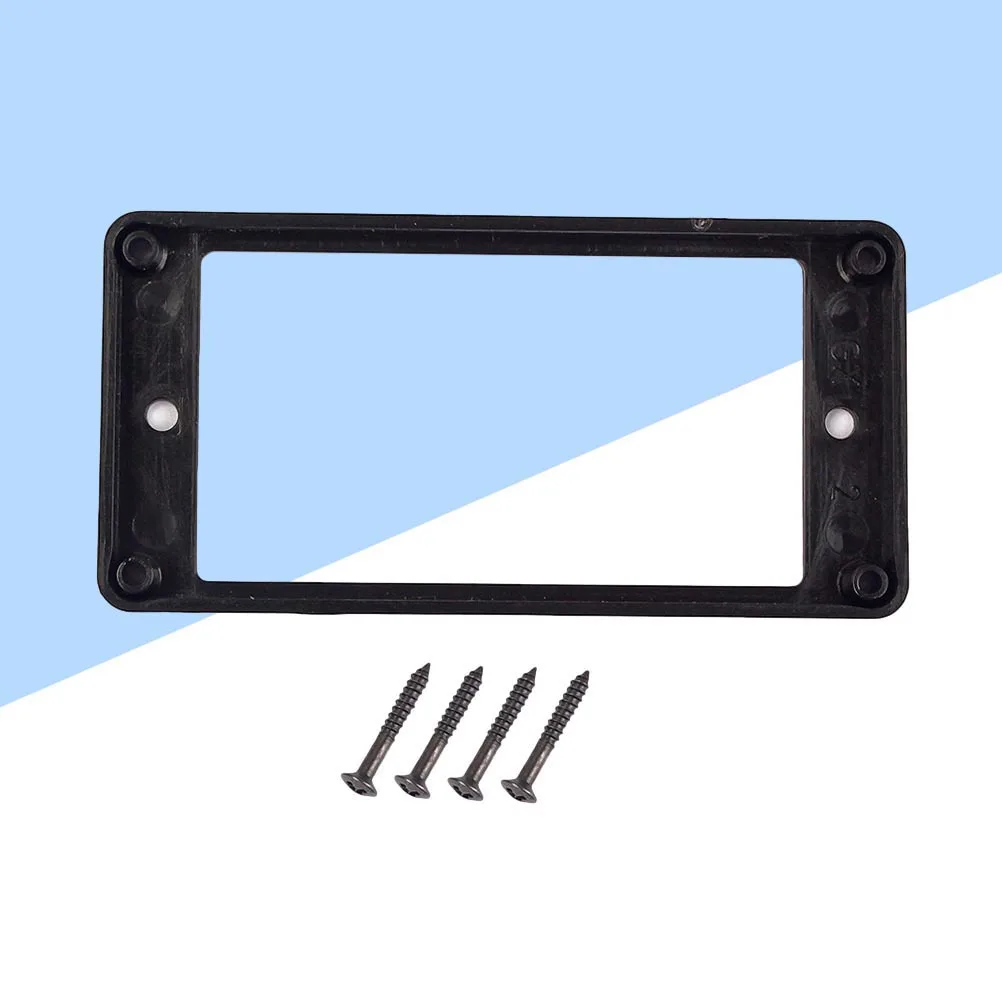 

Black Frames Double Coil Pickup Electric Guitar Ring Rings Humbucker Flat Mounting