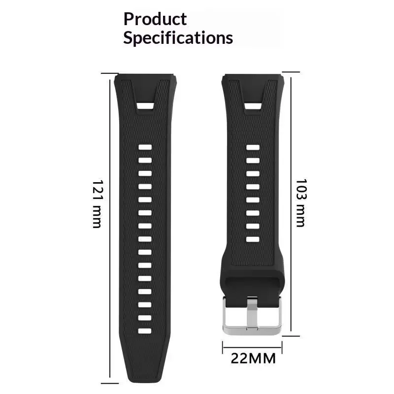 Original Silicone Strap For Huawei Watch GT7 Pro 46mm Band Replacement Bracelet For Huawei Watch GT6 Pro 46mm Accessories Correa
