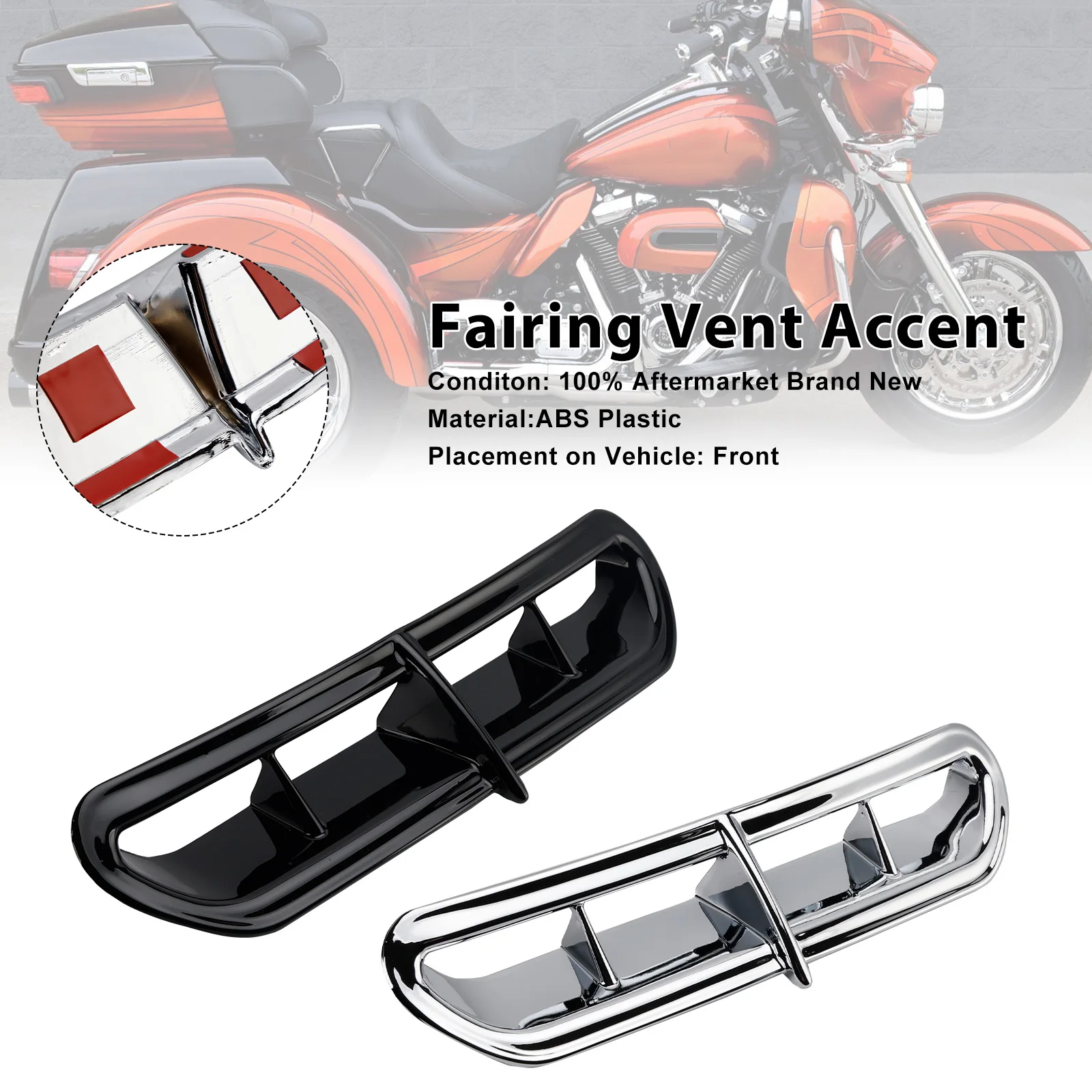 

Topteng Fairing Vent Accent For Touring Electra Street Trike Glide Ultra 2014 2015 2016 2017 2018 2019 2020 2021 2022