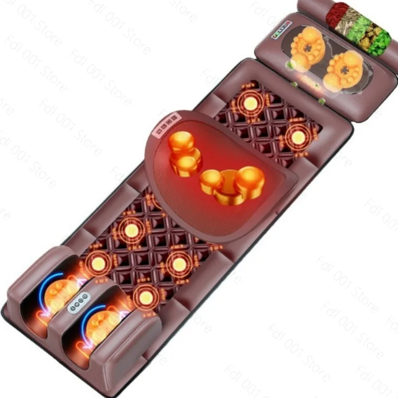 Heat therapy massage mat for shoulders, neck, and back, home multi-functional massage cushion