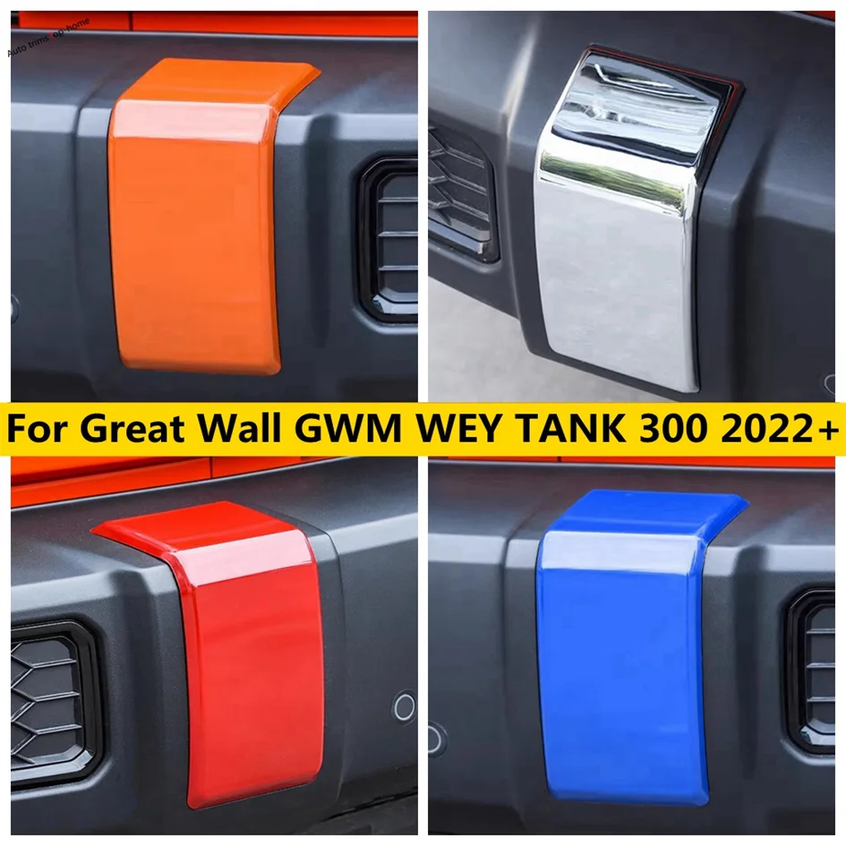 

Front Bumper Cover Anti Hit Protection Sticker Decor Frame Cover Trim For Great Wall GWM WEY TANK 300 2022 2023 Car Accessories