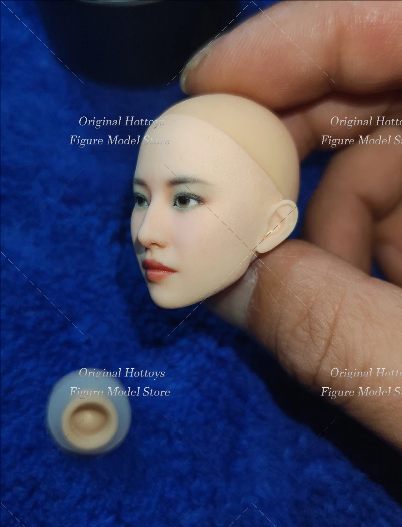 Sculpture de tête de soldat pour femmes, échelle 1/6, cristal Liu, Style classique, Sculpture de tête de beauté adaptée au corps de figurine d'action de 12 pouces, en Stock