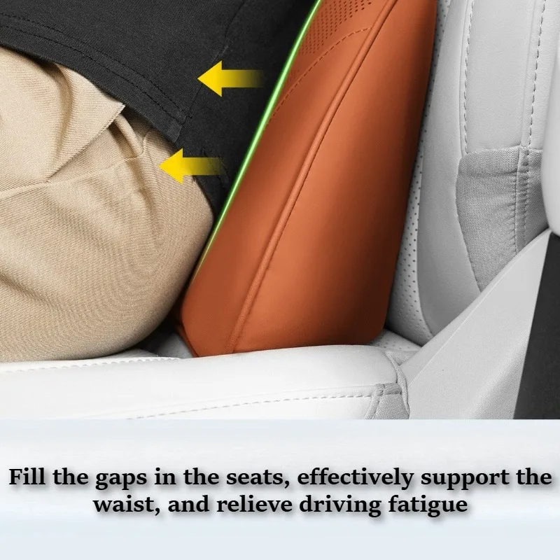 Leather Car Neck Pillow Waist Pillow Universal Car Seat Pillow Set Auto Accessories Interior Car Headrest and Lumbar Support Set 5