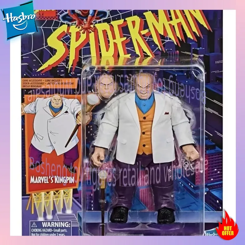 Figura de acción original de Hasbro MarvelLegends Spider-Man, figura de acción de Wilson Fisk Kingpin, juguetes para niños y niñas, regalo para niños
