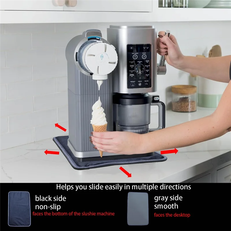 A74G-ノンスリップスライディングマット忍者 NC700 NC701 スラッシーマシンポータブルアイスクリームメーカームーバーパッドアイスクリームアクセサリー