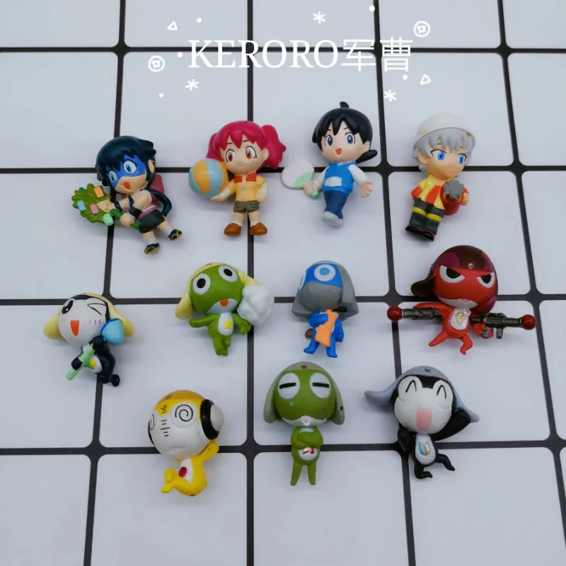 Bandai Bulk Keroro Gunsoo Kikker Team Anime Beeldje Hanger Sleutelhanger Actiefiguren