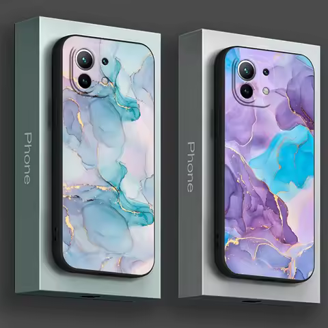 Flowing Color Marble Pattern Phone Case For Xiaomi 14T 13T 12T 11T 14 Pro 12 Mi 11 Lite Poco X3 X4 X5 X6 M5 F5 F6 Pro Soft Cover