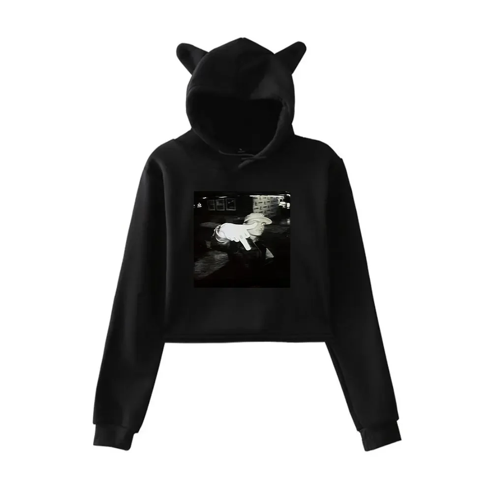 

Кроп-топ Tommy Richman с изображением миллиона долларов, уличная одежда в стиле хип-хоп, Укороченный свитшот с кошачьими ушками в стиле Харадзюку, пуловер, топы