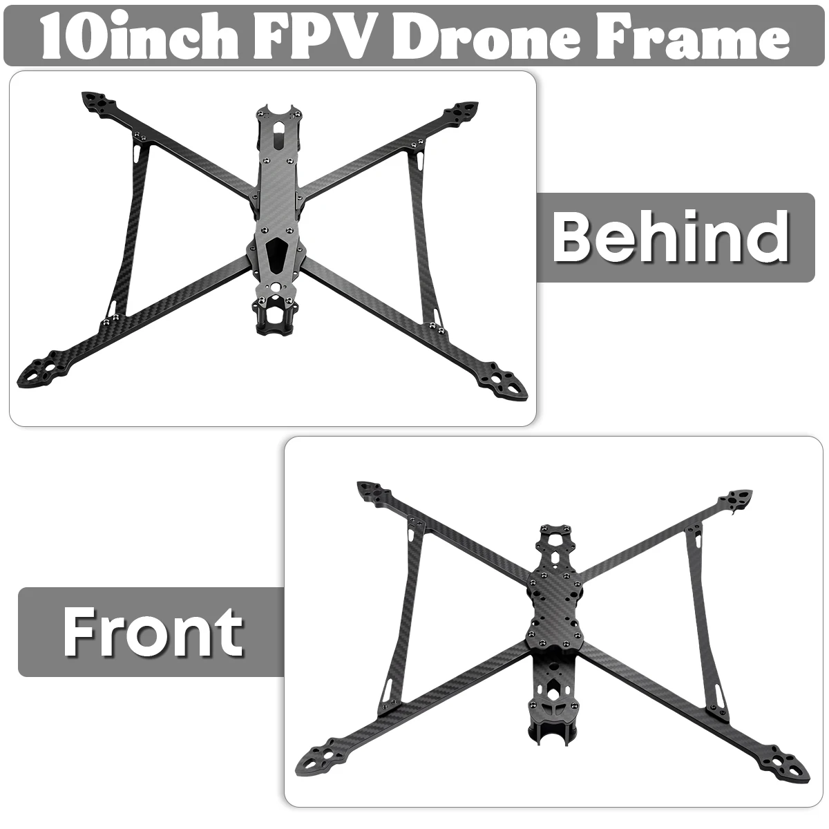 Mark4 V2 FPV-Drohnen-Rahmen-Kit 8 Zoll 10 Zoll Freestyle-Racing-Quadcopter DIY-Montage-Rahmenteile für FPV-Racing-Drohne – Detail 7