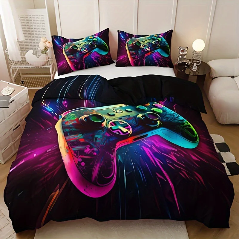 

Набор чехлов для игровых контроллеров с мультяшным дизайном: 1 чехол + 2 наволочки (без наполнителей), высококачественная печать, для дома и общежития