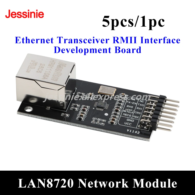 5pcs/1pc LAN8720 Network Module Smart Electronics Ethernet Transceiver HP Auto MDIX RMII Interface Development Board for Arduino