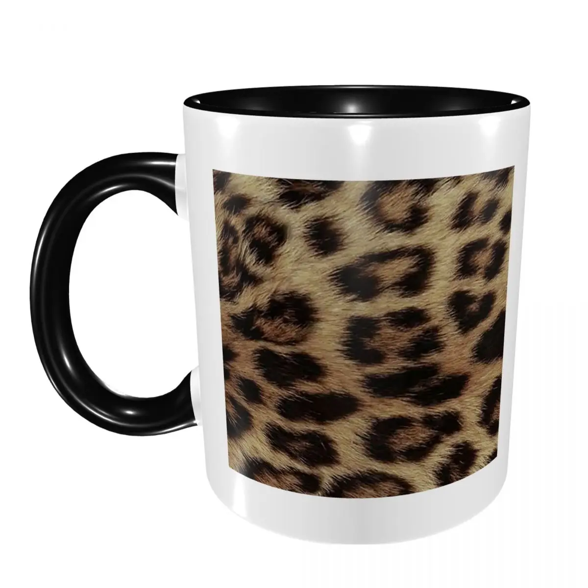 Leopard Cheetah Fur Hide Animal Fur Pattern Mug Funny Ceramic Coffee Cups Tea Mugs Milk Cup Drinkware Gifts for Friends