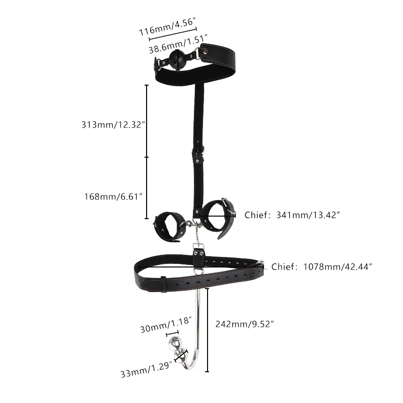 Juguetes sexuales para parejas, juego de atado de anzuelos anales, Bondage, mordaza bucal, equipo de esposas, Bdsm, juego para adultos, látigo femenino, productos eróticos exóticos