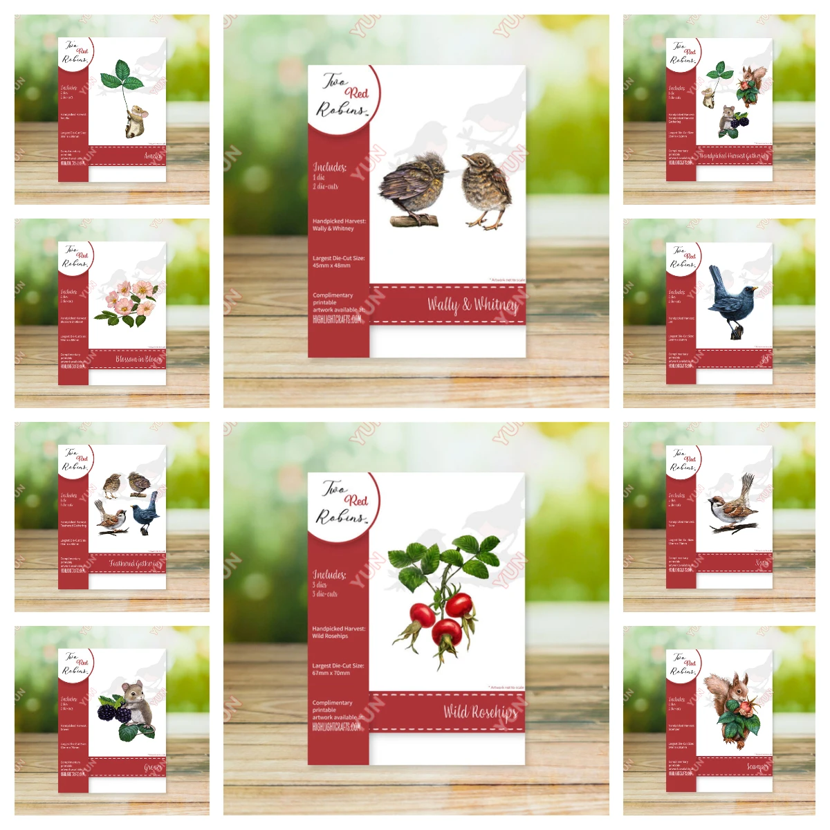 

New Arrival Two Red Robins Scamper Die Feathered Gathering Die Set Scrapbooking Metal Cutting Dies Christmas Craft Make Stencils