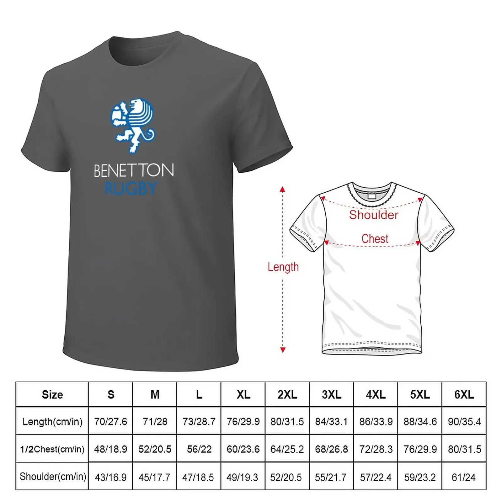 Benetton Rugby T-Shirt cute tops korean fashion cute clothes for a boy Men's cotton t-shirt