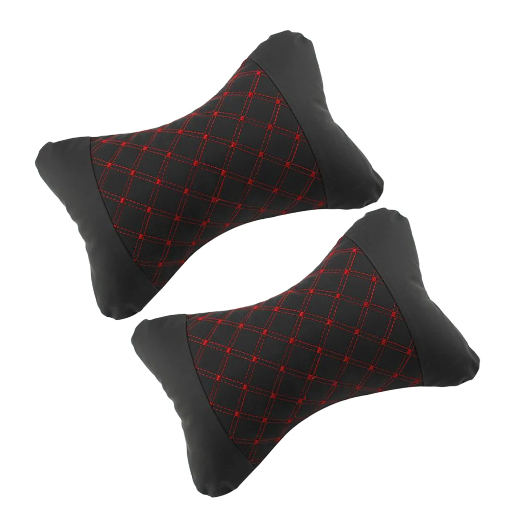 

1 Pair Car Head Pillow Neck Cushion Sturdy Comfortable Breathable Universal Fit Seat Headrest All Vehicles Four Seasons Durable