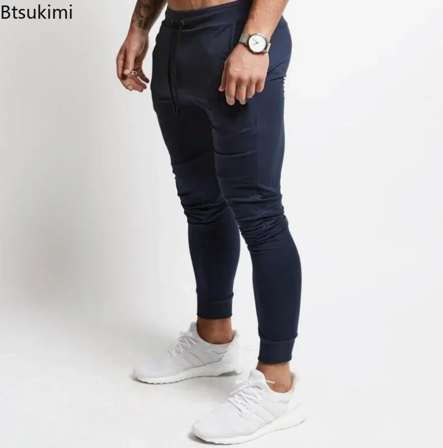 New 2025 Men's Loose Casual Joggers Trousers Solid Sweatpants Jogger Trackpants Male Fitness Workout Running Sport Pants for Men