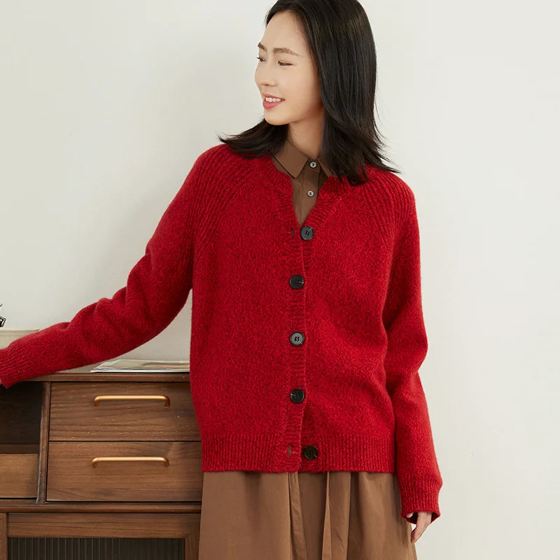 

ANGEL Women's 100% Cashmere Sweater Cardigan Coat Long Sleeve Cardigan Thick Autumn Winter Cashmere Sweater Autumn Winter Tops