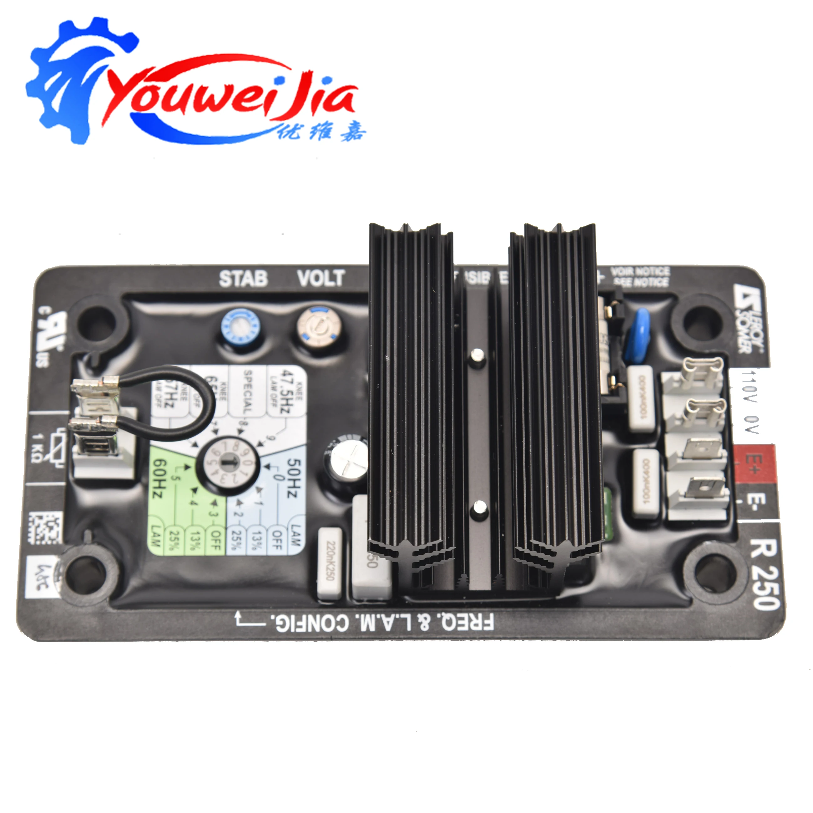 AVR R250 Generator Automatic Voltage Regulator Stabilizer Control Module Panel Diesel Generator Parts