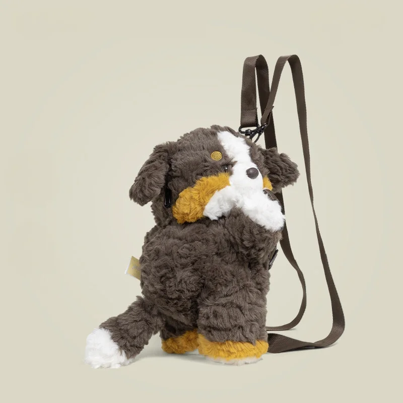 Sweet Anime Plush Bag Cosplay Anime Girl Fashion Soft Brown Puppy Turtle Cute Fox Pig Casual Cartoon Comfortable Crossbody Bag
