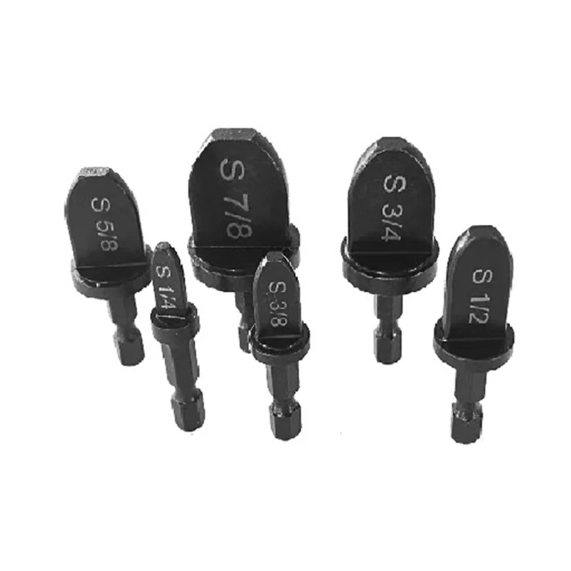 2 Pieces 6Pc Set Electric Tube Expander Hexagonal Handle Copper Tube Expander Set Air Conditioning Copper Tube Expander