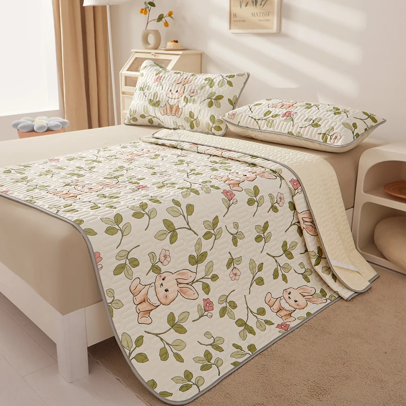 2024 New Printed Cartoon Summer Latex Single Mat Latex Cushion Sheet Without Pillowcase 90/120/150/180/200 More Sizes of Bedding