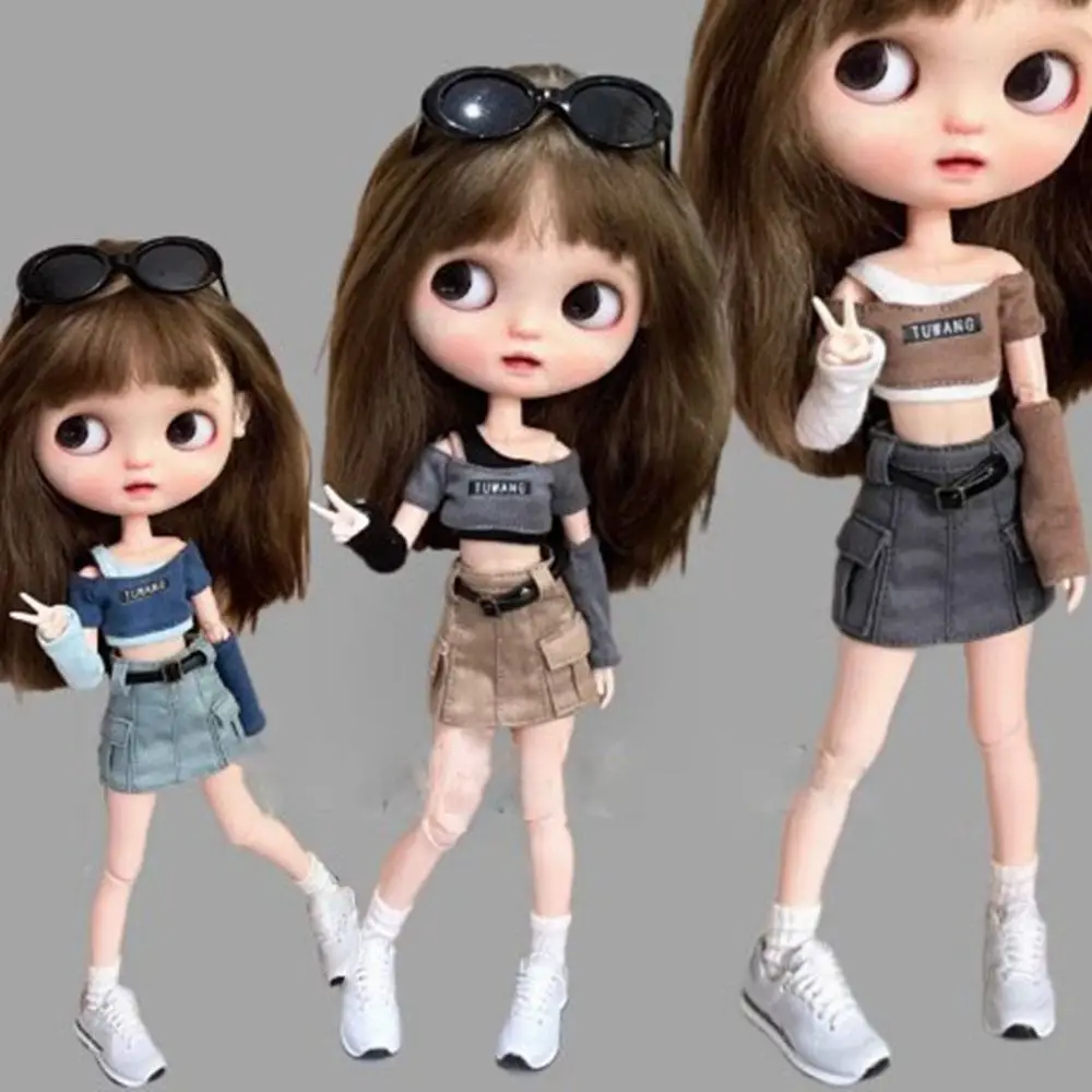 

Кукольная юбка Повседневная одежда Короткая юбка для кукол blythe DIY Одежда для кукол Рабочая одежда для кукол Юбка Короткая юбка для ob24 Аксессуары для кукол