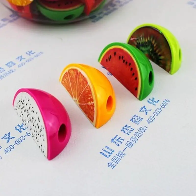 Creative Fruit Plastic Mechanical Pencil Sharpener For Kids