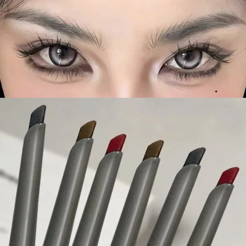 Matte Wine Red Silky Long-lasting Eye Liner Gel Pencil Waterproof Smooth Easy To Color Lying Silkworm Eyeliner Pen Eyes Makeup