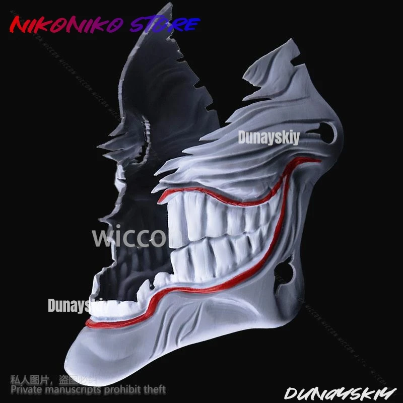 アニメだんだだん白鳥愛菜コスプレ衣装ホラーマスク小道具 3D 硬質プラスチック女性ハロウィンクリスマスカスタマイズ