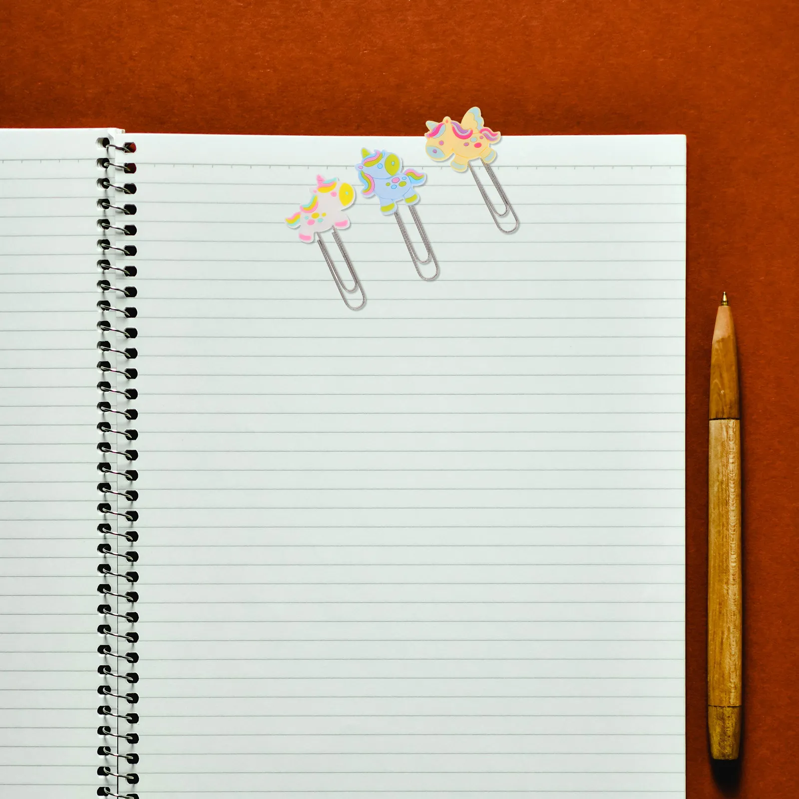 

3Pcs Adorable Bookmark Clips Cute Cartoon Design Metal Paper Clips for Binder Memo Holder Student Teacher Gift Idea