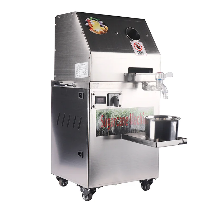 Commercial sugarcane juicer, fully automatic stainless steel raw pressing equipment, newly pressed vertical