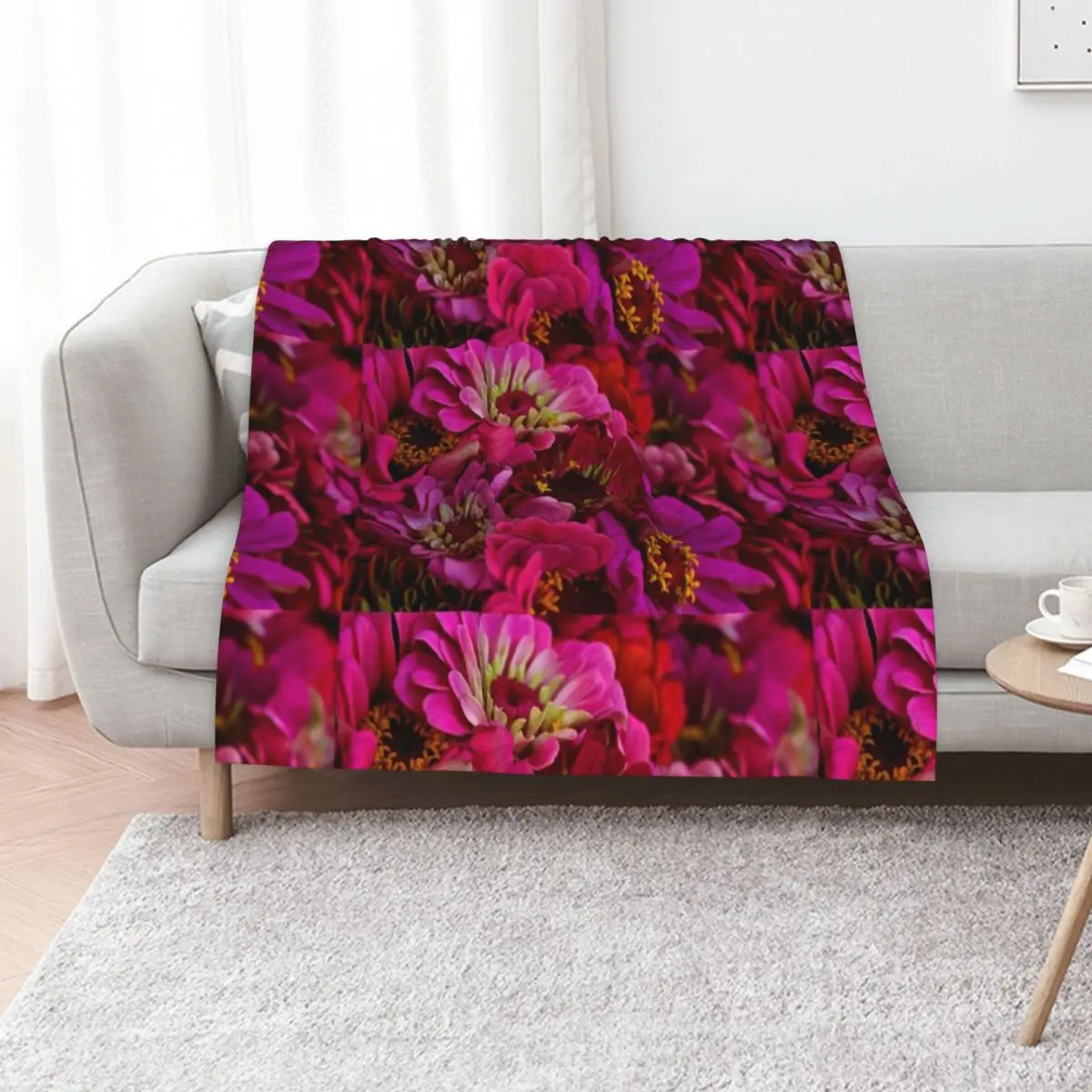 Zinnias galore Throw Blanket halloween Furrys Thermals For Travel Kid'S Weighted Polar Blankets