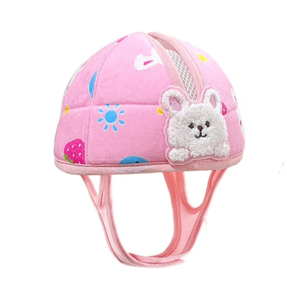 

Cute Cartoon Baby Safety Helmet Adjustable Protective Infant Crash Cap Anti-Collision Shock-absorbing Baby Safety Headgears Run