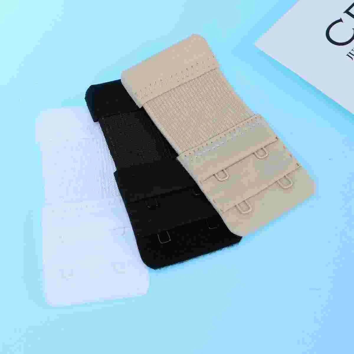 3 Pcs Postnatal Waist Belly Shaper Bra Extender 2 Hook Extension Strap Elastic Miss