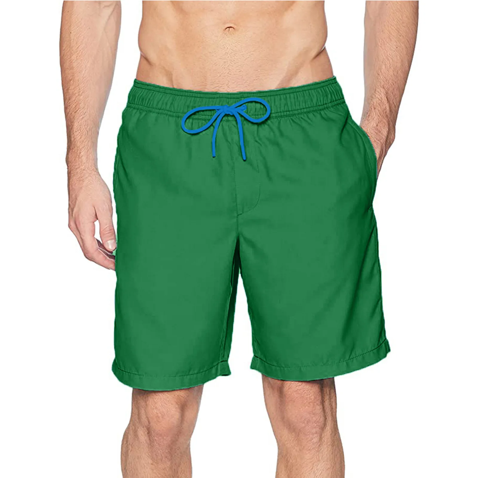 Fitness Spierprint Watersport Surf Strandshort Mesh Voering Badkleding Mode Dubbellaags Bermuda Shorts Heren Strandshort