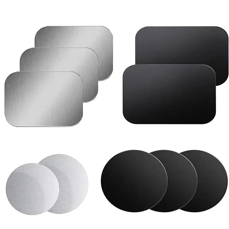 1/3/5 Stück Magnetische Metallplatte Auto-Handyhalterung Aufkleber Magnetischer Patch Auto-Telefonständer Aufkleber für iPhone Huawei Realme