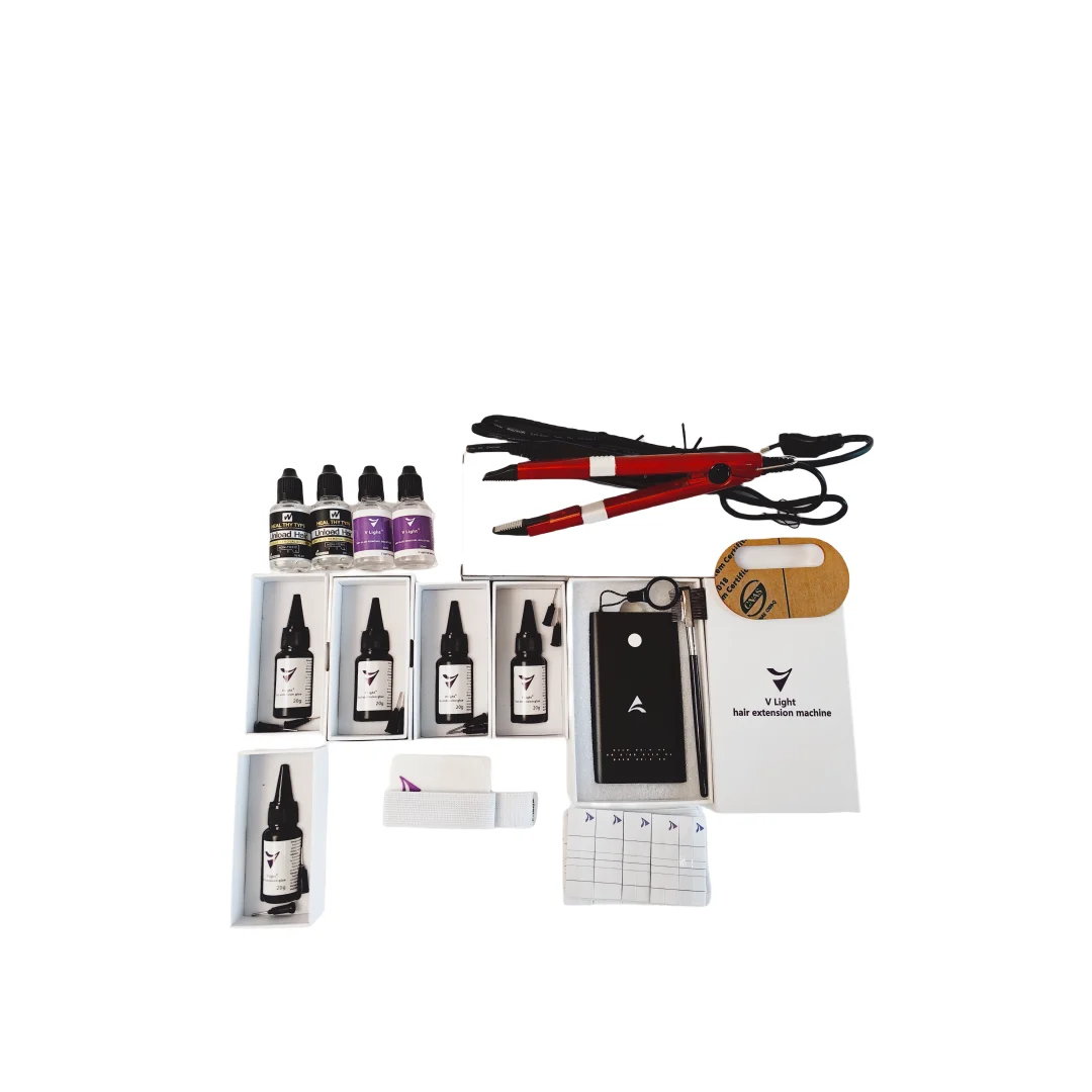 Hot Sell V-Light Hair Extension Set, Pruik Haarstuk Echt Haar Snel Entgereedschap Stevig En Spoorloos Haar Connector